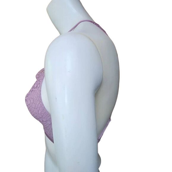 Victoria's Secret Purple Lace High Neck Bralette (XS) - Picture 4 of 5